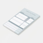Minimalistische maandelijkse Bill Tracker-Sticker  Post-it® Notes (Schuin)