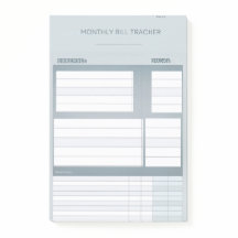 Minimalistische maandelijkse Bill Tracker-Sticker 
