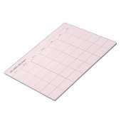 Minimalistische maandelijkse planner, aangepaste t notitieblok (Schuin)