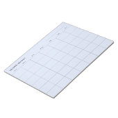 Minimalistische maandelijkse planner, aangepaste t notitieblok (Schuin)