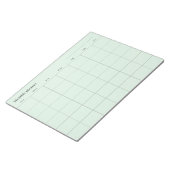 Minimalistische maandelijkse planner, aangepaste t notitieblok (Schuin)