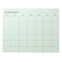 Minimalistische maandelijkse planner, aangepaste t
