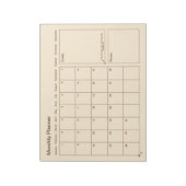  minimalistische maandplanner notitieblok (Linkerzijde)