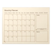 minimalistische maandplanner notitieblok (Voorkant)