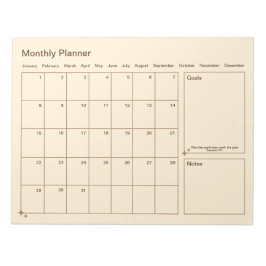  minimalistische maandplanner notitieblok