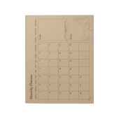 minimalistische maandplanner notitieblok (Linkerzijde)
