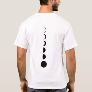 Minimalistische Maanfase T-Shirt