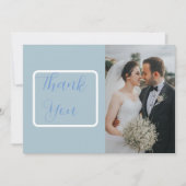 Minimalistische maanfasen hemelfoto bedankkaart (Voorkant)