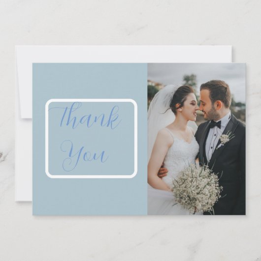 Minimalistische maanfasen hemelfoto bedankkaart (Voorkant)