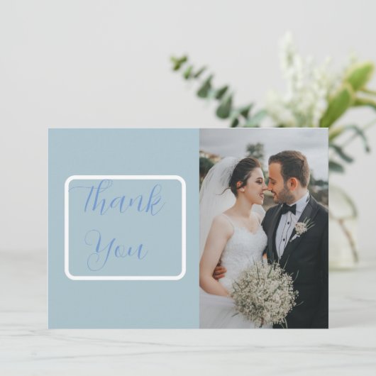 Minimalistische maanfasen hemelfoto bedankkaart (Staand voorkant)