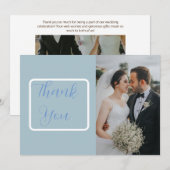 Minimalistische maanfasen hemelfoto bedankkaart (Voorkant / Achterkant)