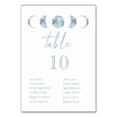 Minimalistische maanfasen hemelhuwelijk kaart (Achterkant)