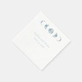 Minimalistische maanfasen hemelhuwelijk servet (Hoek)