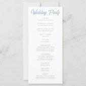 Minimalistische maanfasen hemelhuwelijksprogramma (Achterkant)