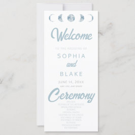 Minimalistische maanfasen hemelhuwelijksprogramma