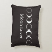 Minimalistische maanfasen Lunar Lover esthetische  Accent Kussen (Achterkant (Verticaal))