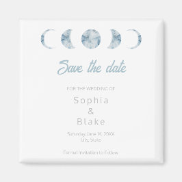 Minimalistische maanfases Celestial Save the Date Magneet