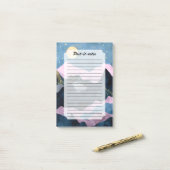 Minimalistische Maansterren Hemelse Bergvallei Post-it® Notes (Op bureau)