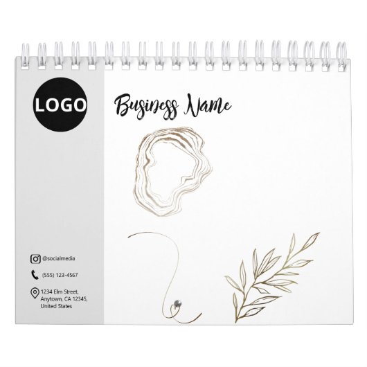 Minimalistische maatwerk: zwart-wit kalender (Hoes)