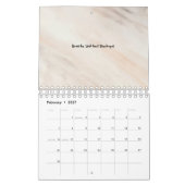 Minimalistische maatwerk: zwart-wit kalender (Feb 2027)
