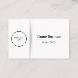 Minimalistische maatwerk: zwart-wit visitekaartje