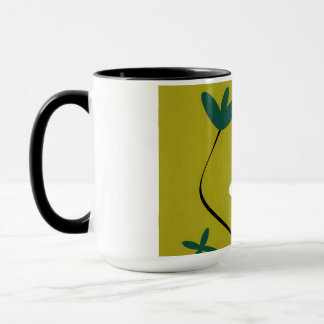 Minimalistische Madeliefjesbloem Abstracte Botanis Mok