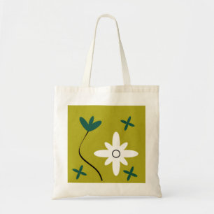 Minimalistische Madeliefjesbloem Abstracte Botanis Tote Bag