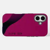 Minimalistische Magenta Abstract Case-Mate iPhone Case (Achterkant (horizontaal))