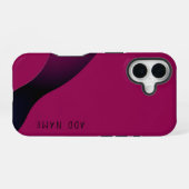 Minimalistische Magenta Abstract iPhone 16 Hoesje (Achterkant horizontaal)