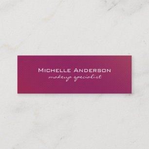 Minimalistische magenta lijnen mini visitekaartje