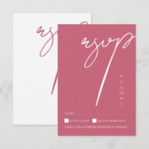 Minimalistische Magenta Roze Script Typografie Tro