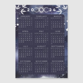 Minimalistische magnetische kalender 2024