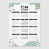 Minimalistische magnetische kalender 2024 (Voorkant)