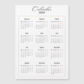 Minimalistische magnetische kalender 2024 (Voorkant)