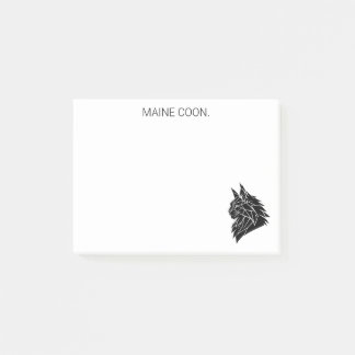 Minimalistische Maine Coon Geometrische Post-it® N Notes