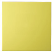 Minimalistische maïspastel gele effen kleur tegeltje (Voorkant)