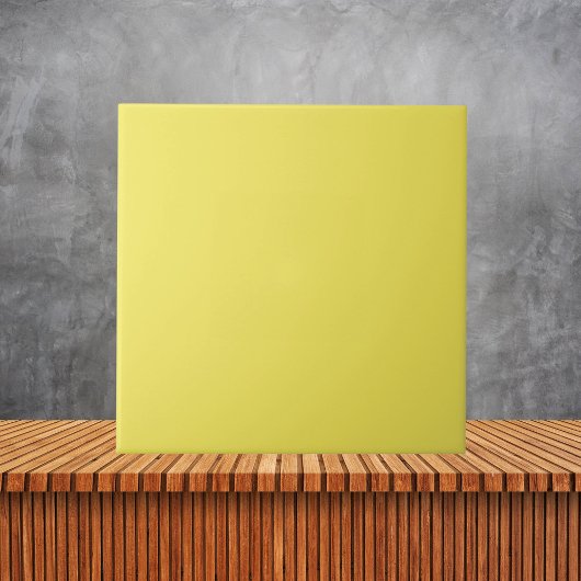 Minimalistische maïspastel gele effen kleur tegeltje