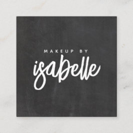 Minimalistische Make-up Artist Script Vierkante Visitekaartje