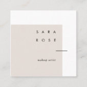 minimalistische make-up artistieke beroepen contactkaartje (Voorkant)