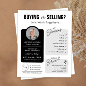 Minimalistische makelaar Foto makelaar Flyer