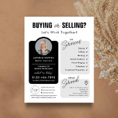Minimalistische makelaar Foto makelaar Flyer