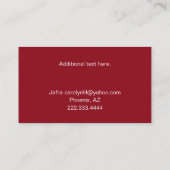 Minimalistische Makeup Independent Rep Jafra Visitekaartje (Achterkant)