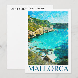 Minimalistische Mallorca Spanje Mediterraan Olie S Kaart