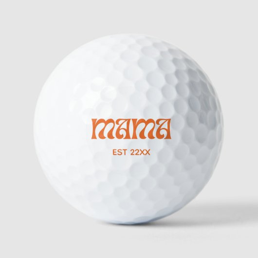 Minimalistische mama EST Golfballen (Voorkant)