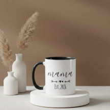 Minimalistische Mama Est Jaar Script Ontwerp