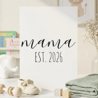 Minimalistische Mama Jaar Script Kaart