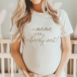 Minimalistische Mama Kan Bearly Wait Heart Baby sh T-shirt