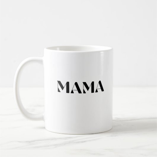 Minimalistische Mama mok - geschenken voor mama (Links)