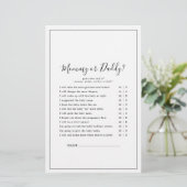 Minimalistische mama of papa spel (Staand voorkant)