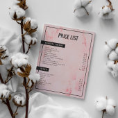 Minimalistische Marble Pink Beauty prijslijst